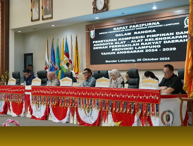 Resmi Terbentuk, Ini Dia Susunan AKD DPRD Provinsi Lampung