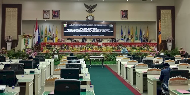 Pimpinan DPRD Provinsi Lampung Periode 2024-2029 Resmi Dilantik