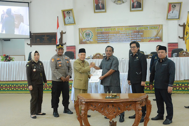DPRD Lampung Tengah Gelar Rapat Paripurna Rancangan Perubahan KUA dan PPAS APBD Kabupaten Lampung Tengah TA. 2024