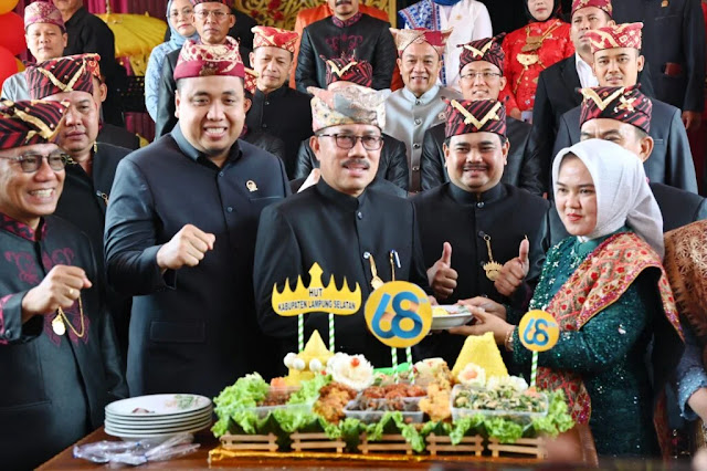 DPRD Kabupaten Lamsel Gelar Rapat Paripurna Istimewa HUT Ke-68 Lampung Selatan