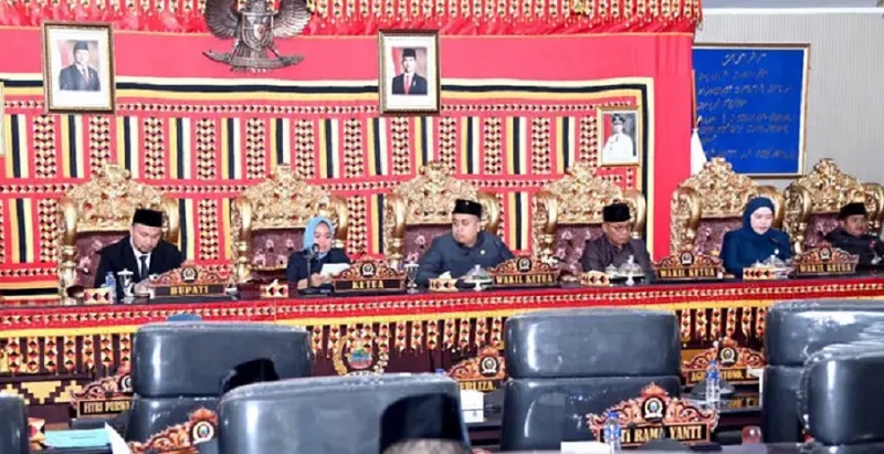 DPRD Lampung Selatan Rapat Paripurna Rancangan APBD 2025