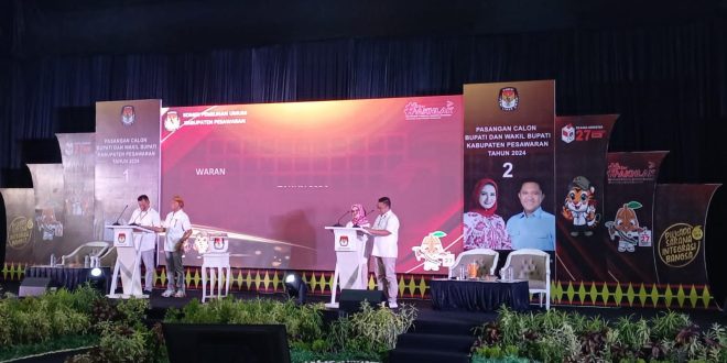 KPU Kabupaten Pesawaran Gelar Debat Pertama Dengan Tema Pembangunan Sosial dan Pelayanan Publik