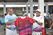 Pj. Gubernur Samsudin Buka Pertandingan Tenis Persahabatan Antara Tim Pemprov Lampung Dengan Tim Universitas Indonesia