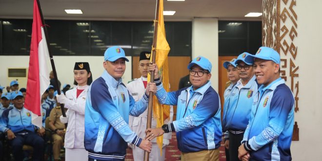 Pj. Gubernur Samsudin Lepas Kontingen Lampung Ikuti Pra-Pekan Olahraga Pelajar Nasional Zona II Tahun 2024