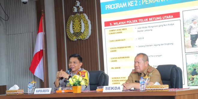 Polresta Bandar Lampung Gelar Rakor Lintas Sektoral