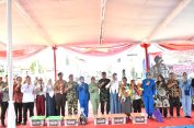 Kasrem 043/Gatam Hadiri Kegiatan Bakti Sosial Dan Bakti Kesehatan Memperingati HUT Korps Marinir Ke-79 Tahun 2024