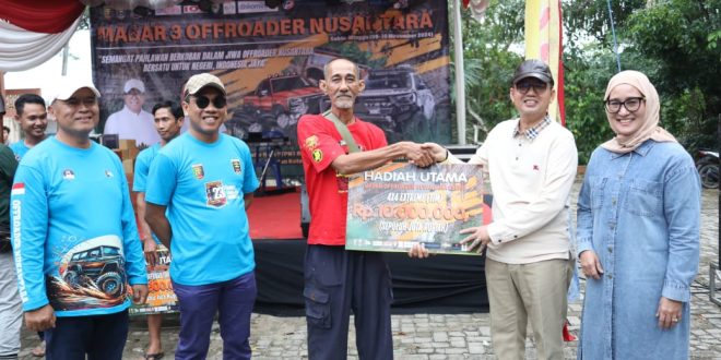 Pj. Sekdaprov Fredy Tutup Acara Main Bareng Offroader Nusantara III Dalam Rangka Hari Pahlawan Tahun 2024 sekaligus Anniversary SKIn ke-23