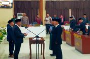 Rapat Paripurna DPRD Kabupaten Tanggamus Tahun 2024 Pengambilan Sumpah Anggota PAW