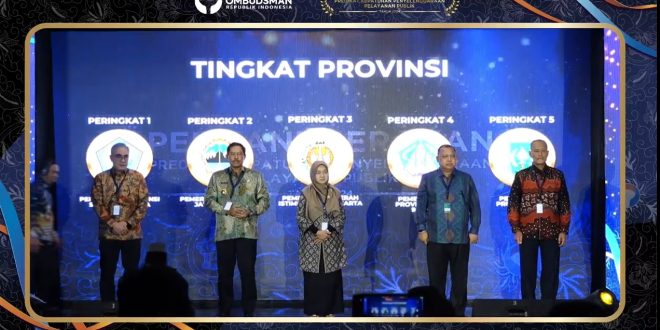 Pemprov Lampung Raih Predikat Opini Kualitas Tertinggi dalam Pelayanan Publik, Naik ke Peringkat 16 Nasional