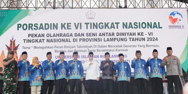 Pj. Gubernur Lampung Hadiri Pembukaan PORSADINAS VI 2024, Wadah Santri Berprestasi dan Berakhlak Mulia