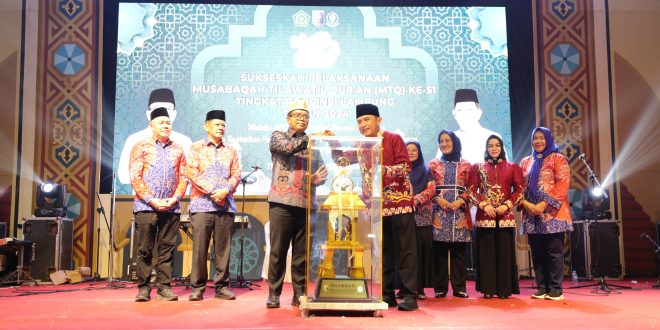 Kota Bandar Lampung Raih Juara Umum MTQ Ke-51 Tahun 2024