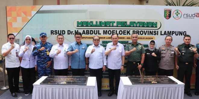 Pj Gubernur Lampung Resmikan Revitalisasi Fasilitas Kesehatan di RSUD Dr. H. Abdul Moeloek pada Peringatan HKN ke-60