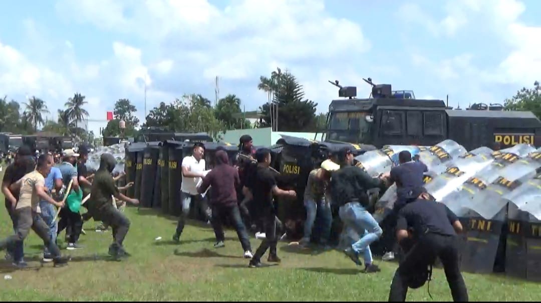TNI-Polri Wilayah Lampung Laksanakan Latihan Bersama Anti Huru-Hara