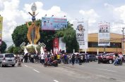 Polisi Kawal Aksi Damai Pendukung Paslon Nomor Urut 2 di Metro