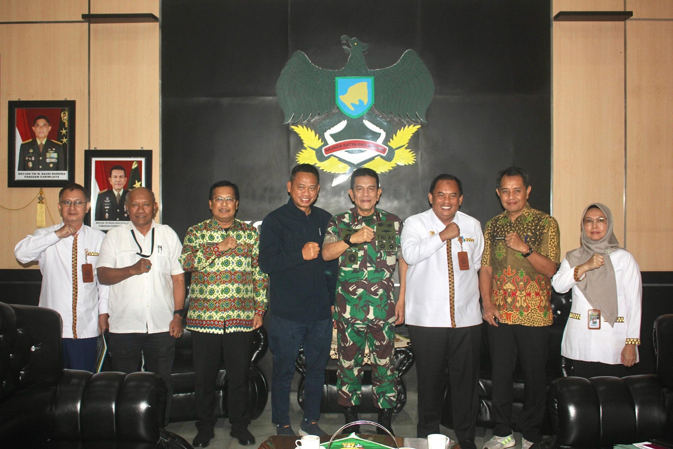Danrem 043/Gatam Sambut Kunjungan Kerja Kepala BSIP Kementan RI 