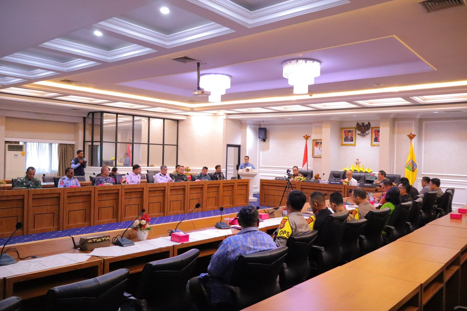 Tim Desk Pemantauan Pilkada Serentak Kemenko Polkam dan Pemprov Lampung menyelenggarakan Rapat Koordinasi Kesiapan Penyelenggaraaan Pilkada Serentak di Wilayah Provinsi Lampung.