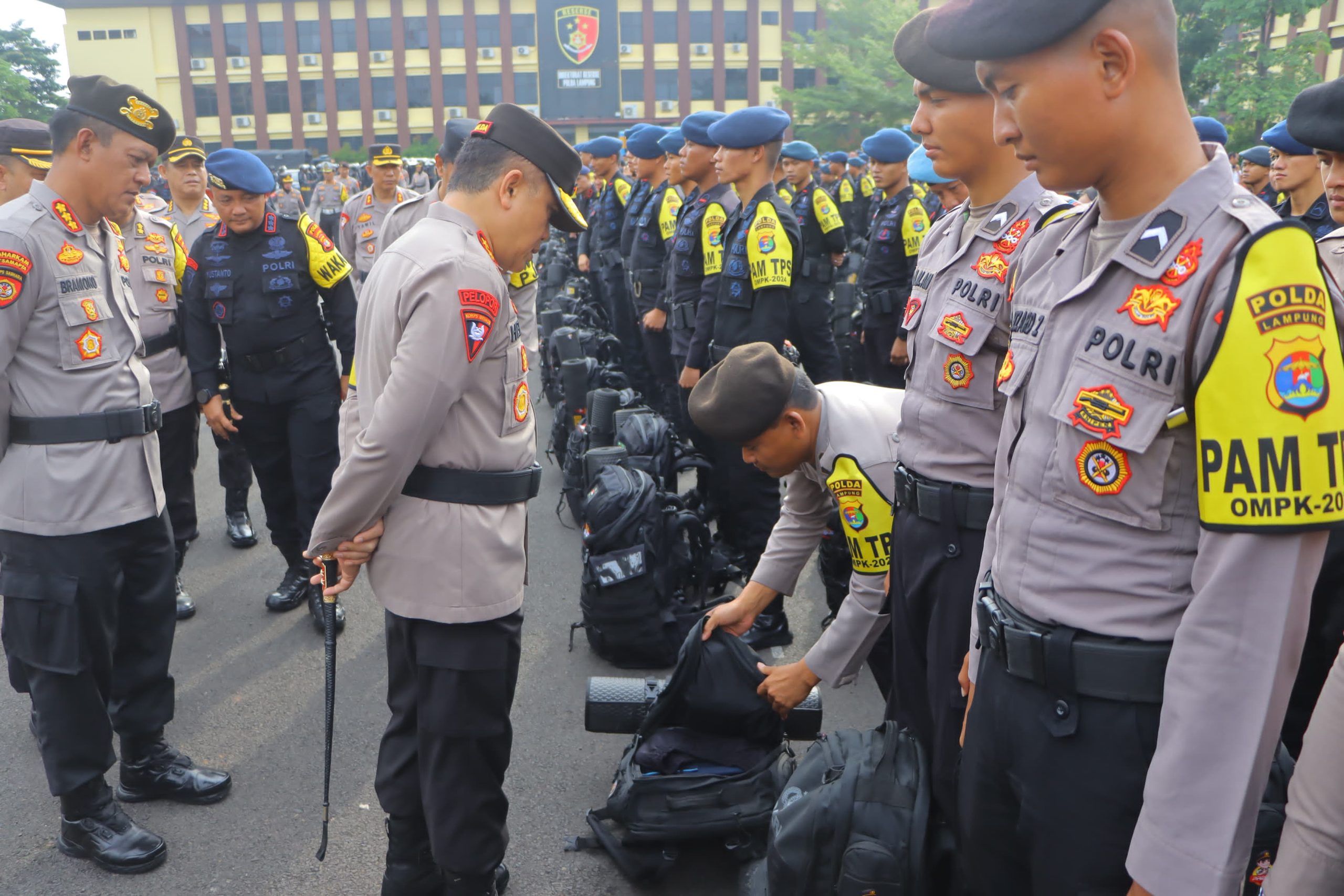 Polda Lampung Kerahkan 1.229 Personel untuk Amankan Pilkada Serentak 2024