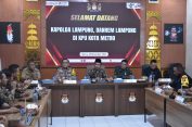 Jelang Pilkada Serentak 2024, Danrem 043/Gatam Bersama Kapolda Dan Bawaslu Provinsi Lampung Kunjungi Kantor KPU Kota Metro