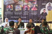 Danrem 043/Gatam Ikuti Dialog Radio Pasar RRI Bersama Narasumber Lainnya Di Pasar Koga