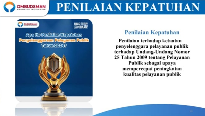 RSUDAM Raih Penghargaan Kepatuhan Pelaksanaan Pelayanan Publik Tahun 2024 Dari OMBUDSMAN RI