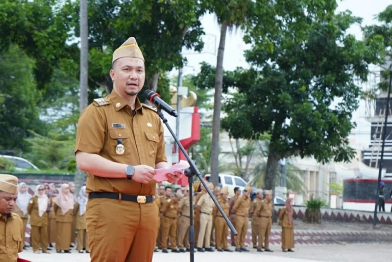 Apel Terakhir Sebagai Plt Bupati, Pandu Kesuma Ingatkan ASN Tidak Terpecah Karena Beda Pandangan Politik