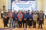 Pengukuhan Pengurus IWO Lampung, Penjabat Gubernur Ajak Insan Pers Ciptakan Suasana Kondusif Jelang Pilkada Serentak
