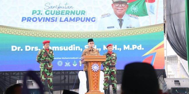 Pj. Sekdaprov Lampung Hadiri Milad ke-112 Muhammadiyah, Ajak Perkuat Kebersamaan dan Kontribusi bagi Bangsa