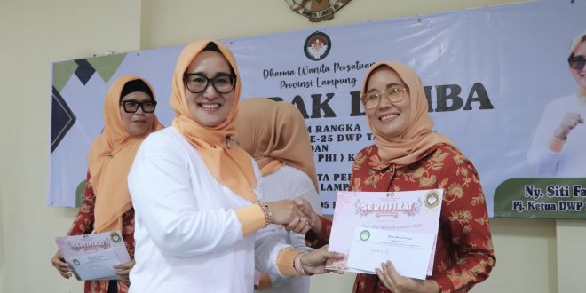 Semarak Lomba HUT Ke-25 Dharma Wanita Persatuan Provinsi Lampung, Ajang Silaturahmi dan Kekompakan sesama Anggota