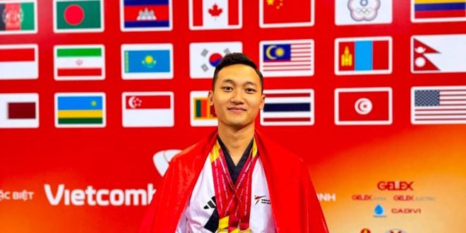Polda Lampung Apresiasi dan Dukung Prestasi Bripda Rizky di Kejuaraan Taekwondo Internasional