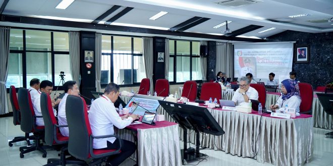 Pj Bupati Pringsewu Jalani Evaluasi Kinerja Triwulan III di Kemendagri