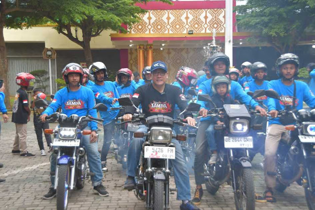 Wali Kota Metro Wahdi Harap Lepas Konvoi Jamda Lampung I RX-King Mampu Promosikan Kota Metro