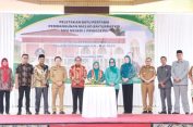 Pj.Gubernur Samsudin Resmikan Pembangunan Masjid Baiturrasyid Pringsewu