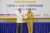 Pj. Gubernur Lampung Samsudin Terima Laporan Hasil Pemeriksaan BPK Perwakilan Lampung Semester II Tahun 2024