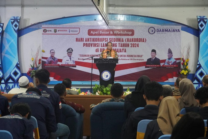 Penjabat Gubernur Lampung Buka Apel Besar dan Workshop Hari Antikorupsi Sedunia