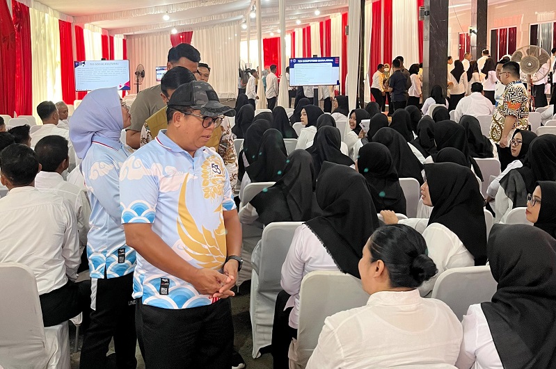 Pj Gubernur Lampung Tinjau Seleksi PPPK di Gedung Adora Pesawaran