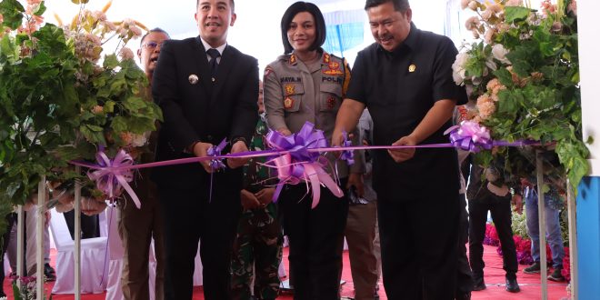 KAPOLRES PESAWARAN BERSAMA FORKOPIMDA GELAR SYUKURAN PENEMPATAN GEDUNG UNIT GAKKUM SAT LANTAS