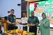 Danrem 043/Gatam Bersama Anggota Makorem Melaksanakan Kegiatan Syukuran HUT Kodam II/Sriwijaya ke-79