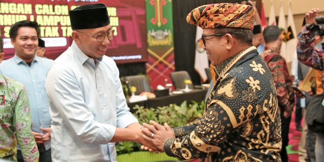 Pj. Gubernur Hadiri Rapat Pleno Terbuka KPU Provinsi Lampung