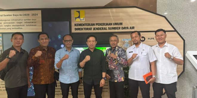 Pj. Bupati Pringsewu DR. Marindo Kurniawan Sampaikan Usulan Normalisasi Jaringan Irigasi Ke Kementerian PUPR