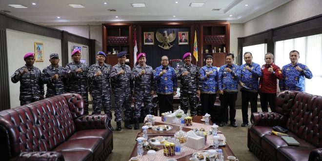 Pj. Gubernur Terima Kunjungan Kerja Kadispotmaral Brigjen TNI (Mar) Sugianto