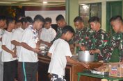 Bentuk Generasi Muda sejak dini, Ketua Yayasan Kartika Jaya Koordinator Korem 043 Cabang II Sriwijaya,Buka Latihan Dasar Kepimimpinan siswa. 