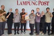 Jalin Sinergitas Dengan Media,Kabid Humas Polda Lampung Kunjungi Kantor Lampung Post