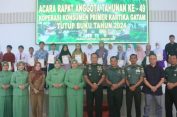 Kasrem 043/Gatam Buka Secara Resmi RAT Ke-49 Koperasi Konsumen Primer Kartika Gatam Tutup Buku Tahun 2024