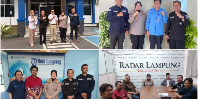 Kabid Humas Polda Lampung Kunjungan Ke Sejumlah Kantor Media
