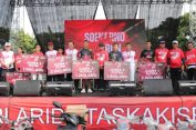 Pj. Gubernur Samsudin Bersama Gubernur Lampung Terpilih Rahmat Mirzani Djausal Ikut Memeriahkan Soekarno Fun Run