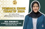 UPT Perpustakaan Unila Beri Penghargaan Pembaca Terbaik dan Teraktif Digital Library