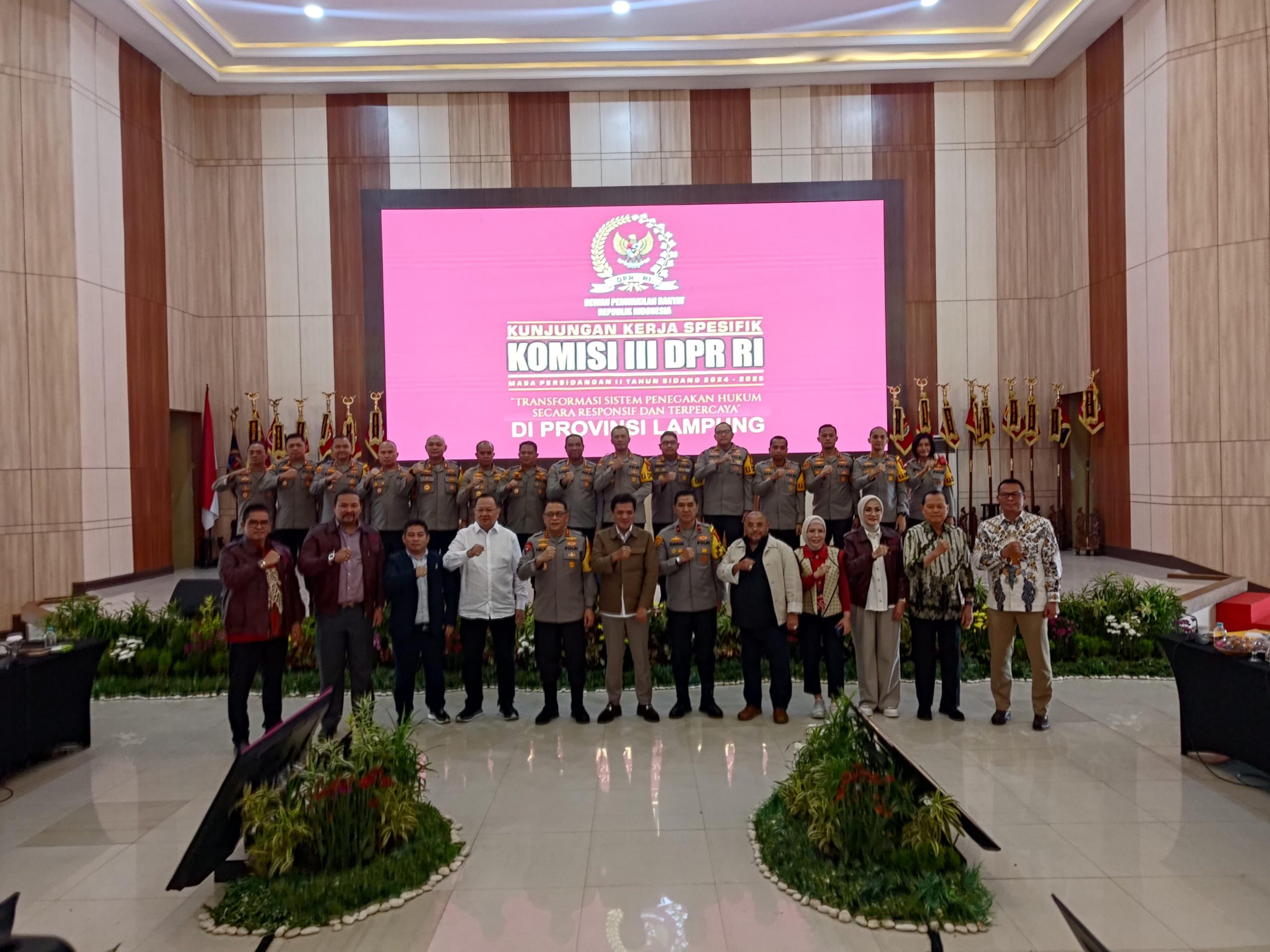 Kapolda Lampung Tegaskan Revitalisasi Subdit Narkoba dan Penguatan Polwan dalam Kunjungan Kerja Komisi III DPR RI