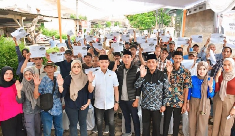 Anggota DPRD Bandar Lampung Rama Apriditya Sosialisasi IPWK di Way Halim Permai