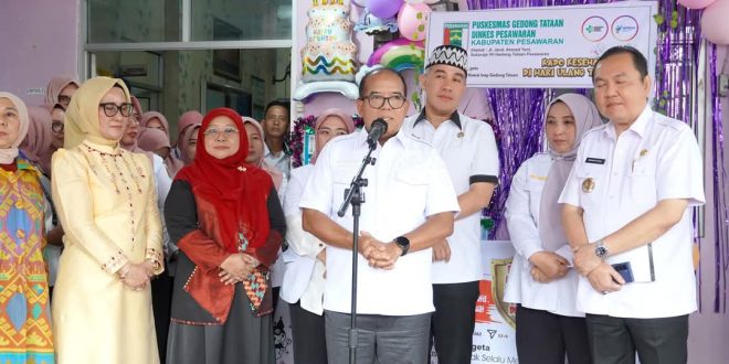 Pj. Gubernur Lampung Pantau Pelaksanaan Program Pelayanan Kesehatan Gratis di Puskesmas Gedong Tataan