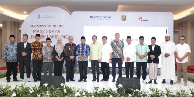 Pj. Gubernur Lampung Resmikan Ballroom Masjid Raya Al-Bakrie, Simbol Harmoni dan Kemajuan